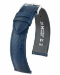 Hirsch Camelgrain Sötétkék óraszíj - 20mm / L -120/80mm
