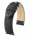 Hirsch Ranger Fekete óraszíj - 20mm / L -120/80mm