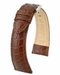 Hirsch Aristocrat Sötétbarna óraszíj - 18mm / L -120/80mm