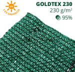 Sun-Life Árnyékoló háló, belátásgátló GOLDTEX230 1, 8 m x 25 m zöld (28539m25) - aqua-farm