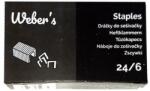 Weber s Tűzőkapocs WEBER`S 24/6 1000 darabos - fotoland
