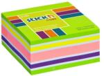 Stick n Öntapadós jegyzettömb STICK`N 76x76mm neon zöld mix 400 lap (21537) - fotoland