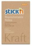 STICK N Öntapadó jegyzettömb STICK`N Kraft notes 76x51mm újrahasznosított natúr barna 100 lap (21638) - fotoland