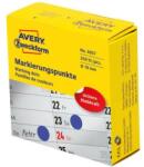 AVERY Etikett AVERY 3857 öntapadó jelölőpont adagoló dobozban kék 19mm 250 jelölőpont/doboz (3857) - fotoland