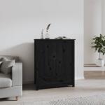 vidaXL Servantă, negru, 83x41, 5x100 cm, lemn masiv de pin (823518) Comoda