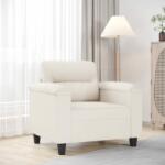 vidaXL Fotoliu canapea, bej, 60 cm, textil microfibră (349214) Canapea