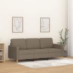vidaXL Canapea cu 3 locuri, taupe, 180 cm, material textil (349104) Canapea