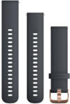 Garmin Curea Garmin Quick Release 20 mm, silicon, granit albastru, cataramă roz-aurie (+ partea extinsă)