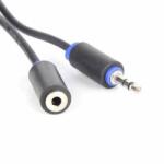 Royal Кабел Royal CABLE-423/1.5 Slim, от 3.5mm жак(м) към 3.5mm жак(ж), 1.5m, черен