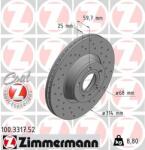 ZIMMERMANN Disc frana ZIMMERMANN SPORT Z 100.3317. 52 (100.3317.52)