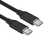  Cablu USB type C T-T 240W 0.5m brodat Negru, ku31cv05 (KU31CV05)