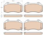 TRW set placute frana, frana disc TRW GDB1979 (GDB1979)