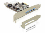 Delock PCI Expressz kártya> 3 x külső + 1 x belső USB 3.0 (89281) (89281)