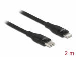Delock Adat- és töltőkábel USB Type-C - Lightning iPhone , iPad és iPod készülékhez fekete 2 m M (86638)