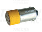 TRACON LED-es jelzőizzó, sárga 24V (NYGL-ACDC24Y)