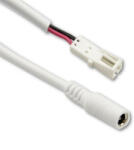 Isoled Adaptercsatlakozó kábel 10cm anya-DC MiniAMP csatlakozóval 2 eres fehér 3A (ISO114650)