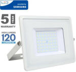 V-TAC PRO LED reflektor (50W/100° - 120lm/W) - Természetes fehér - fehér (22491)