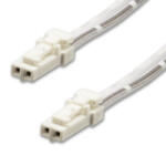 Isoled Hosszabbító fordító kábel 100cm apa-apa MiniAMP csatlakozóval 2 eres fehér 3A (ISO114489)