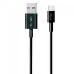 V-TAC Silver USB - USB-C adatkábel, töltőkábel (1 méter) fekete - USB 2.0 (22446)