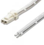 Isoled Csatlakozó kábel 30cm apa-üres MiniAMP csatlakozóval 2 eres fehér 3A (ISO114490)