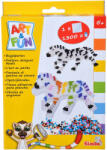Simba Toys Art & Fun - 1300 db-os vasalható gyöngykészlet zebra alakú sablonnal (6052-ZEBRA)