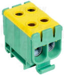 Tracon Főáramköri leágazó kapocs, sínre szerelhető, zöld/sárga 6-50mm2 (FLEAL-50-2ZS)