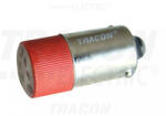 TRACON LED-es jelzőizzó, piros 24V (NYGL-ACDC24R)