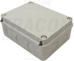Tracon Elektronikai doboz, világos szürke, teli fedéllel 190×145×80, IP67 (MED19148) - vilagitasok
