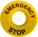 TRACON EMERGENCY STOP lap d=60mm; h=2mm; ABS (NYG3-ES60)