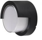 V-TAC Oldalfali dekor lámpatest - fekete - kör (7W/400Lumen) meleg fehér (23313)