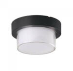 V-TAC Oldalfali dekor lámpatest - fekete - kör (7W/550Lumen) meleg fehér (23314)
