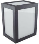 V-TAC Cube oldalfali dekor lámpatest, 12W, fekete, meleg fehér (17969)