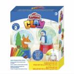 Hasbro Play-Doh: Air Clay levegőre száradó gyurma - Hógömb készítés (9084)