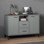 vidaXL Servantă cu picioare metalice „OSLO gri 113x40x77 cm lemn (351019) Comoda