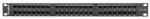 Lanberg PPU5-1048-B 19"/1U 48port Cat5e UTP árnyékolatlan fekete patch panel (PPU5-1048-B) - mentornet