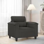 vidaXL Fotoliu canapea, gri închis, 60 cm, textil microfibră (349211) Canapea