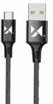 Wozinsky kábel USB - USB Type C, 2, 4A, 1m, fekete (WUC-C1B) (WUC-C1B) - kulsoaksi