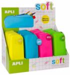 APLI Penar din silicon Apli Fluor - Galben, 1 fermoar (16300) Penar