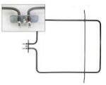 Whirlpool sütő alsó fűtőszál 1200W. (481225948121 helyettesítő termék)