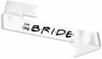 Partikellékek I'm The Bride lánybúcsú vállszalag fehér