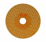  TLS VACUUM 2 SIDE TRIANGLE GOLDEN vákuum forrasztott gyémánt vágó- és csiszolótárcsa 2 oldalas d125 x 22.23 mm