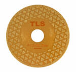  TLS VACUUM 2 SIDE TRIANGLE GOLDEN vákuum forrasztott gyémánt vágó- és csiszolótárcsa 2 oldalas d115 x 22.23 mm