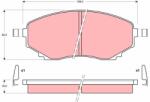 TRW set placute frana, frana disc TRW GDB1177 (GDB1177)