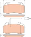TRW set placute frana, frana disc TRW GDB1812 - automobilus