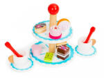 ECOTOYS Set pentru a servi prajitura din lemn Ecotoys (EDIPH01B002) Bucatarie copii