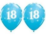 Qualatex Szám, Számos lufi 11" 28cm 6db 18-as számmal, 53447 (LUFI871433)