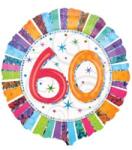 anagram Szám, Számos fólia lufi 18" 45cm - 60-as lufi, Radiant (LUFI846435)