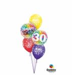  Héliumos luficsokor szülinapra, 30-as - INGYENES GLS szállítással (LUFI286497)