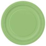 Unique Papírtányér 23cm 8db lime (LUFI518396)