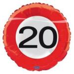 FunnyFashion Szám, Számos lufi 18" 45cm - 20-as lufi Sebességkorlátozó (LUFI682612)